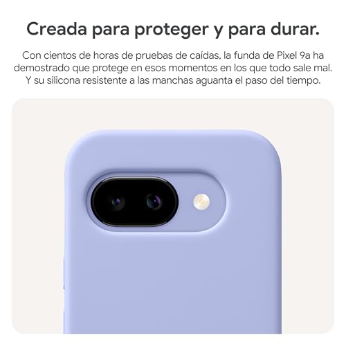 Funda de Google Pixel 9a silicona rosa peonía resistente móvil 4