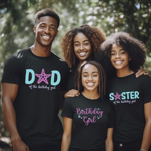 Mermaid Birthday Shirt Mermaid Shirt Matching Family Shirts for Birthday Party Shirts Little Birthday Girl Matching Shirts Under The Sea Themed Shirts Party Favors3