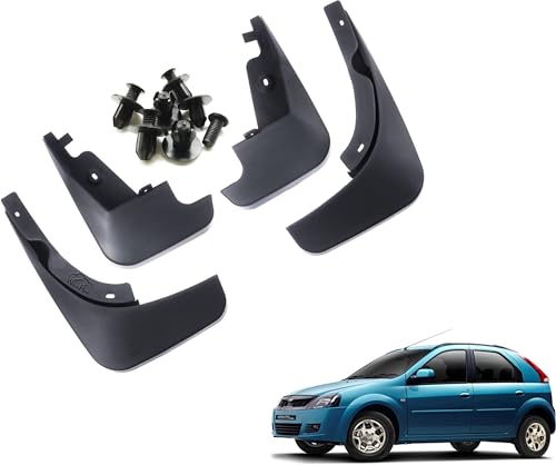 Image of WolkomHome Mud Flap Compatible with Verito Vibe - Durable Splash Guards for Car Exterior Protection