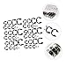 TEHAUX 300pcs Circlip Assortment Set Metal Retaining for Automotive Industrial and Machinery Applications Easy Installation Organized Resealable Storage Box
