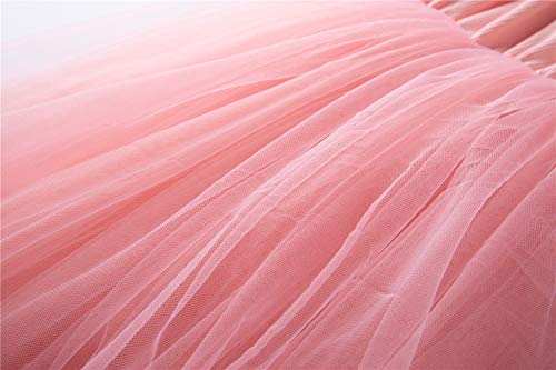 Niyage Baby Girls Spaghetti Strap Dress Princess Toddler Sleeveless Soft Tulle Tutu Sundress Pink 110 #TOP3