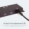 Coolgear Industrial 4 Port USB 3.2 Gen 1 Type-C Power Delivery Hub w/Surge Protection, Variable Voltage Input & Surface Mountable