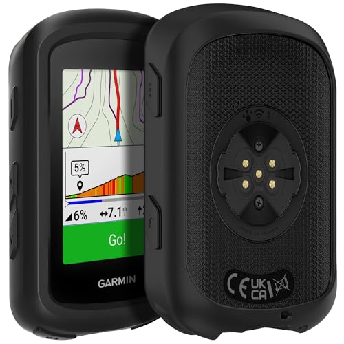 Funda Compatible con Garmin Edge 540 / Edge 840 (Silicona) - Color Negro y Protector Flexible PHONILLICO