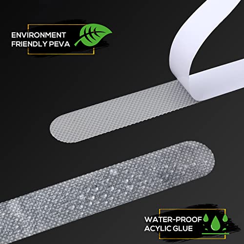 Luter 24Pcs Anti-Slip Strips For Bathtub With Plastic Scraper, 0.8"X7.9" Transparent Anti Slip Bathtub Stickers Clear Anti Slip Decals Flooring Safety Tape For Bathroom Shower Floor Stairs Ladders #TOP3