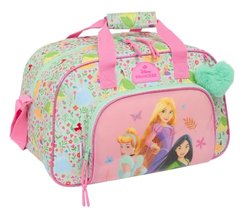 Principesas Disney Bloom - Borsa Sportiva, Zaino Ideale Per Bambini Di Diverse Età, Comoda E Versatile, Qualità E Resistenza, 40 X 23 X 24 Cm, Verde A