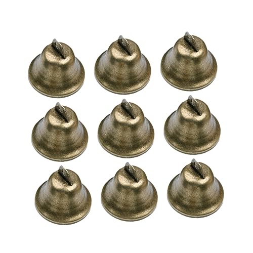 PRETYZOOM Campanilla De Bronce Vintage 38mm 35 Piezas Accesorios De Manualidades Decoración Navideña Ligera y Resistente Adecuado para Fiestas y Collares De Mascotas