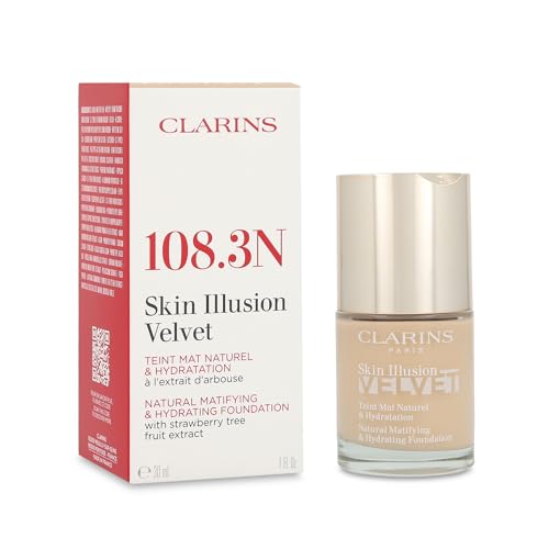 CLARINS Skin Illusion Velvet Foundation Nr.108,3N Organza, 30 ml
