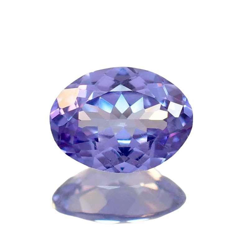 Alexandrite naturelle 6x8mm ovale facettée pour création de bijoux DIY GH_NAT_12130