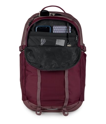 Image of JanSport 34L All Around Pack - 15 inch Laptop Sleeve, Cherry Lacquer | Versatile Rucksack w /Hydration Sleeve, Reflective Accents & Safety Whistle