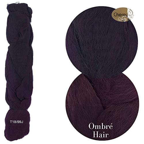 Super Jumbo Cabelo Para Tranças Box Braid Nagô Dread Twist Jumbão Cherey Pacote 390 Gramas 60 cm Cor