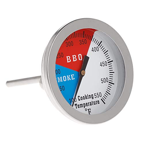 DGFJY Professional BBQ Grill Thermo-Meter 550F for Butterfly Mother Smoker Charcoal Heat Smoker Thermo-Meter
