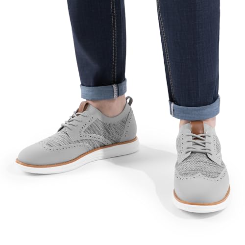 Image of Bruno Marc Men's KnitFlex Craft Mesh Oxfords Sneakers