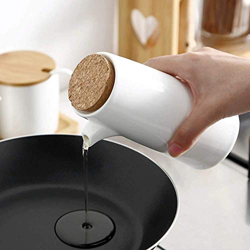 AMAXRcsy Öl-Essig-Spender-Set aus Keramik, 400 ml, Gewürzbox, Soßenflasche, Küchenbehälter, auslaufsicherer Ausgießer, staubdicht, 2 Stück AMAXRcsy Öl-Essig-Spender-Set aus Keramik, 400 ml, Gewürzbox, Soßenflasche, Küchenbehälter, auslaufsicherer Ausgießer, staubdicht, 2 Stück