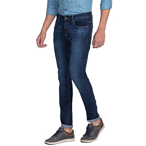 Image of Spykar Men's Slim Fit Low Rise Casual Jeans