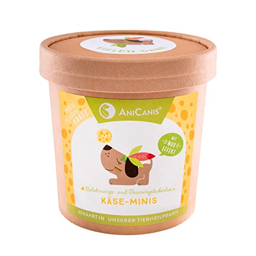 AniCanis Käse Hundeleckerli Minis - Leckerli Trainingssnacks für Hunde - vegetarisch, purinarm - 150g