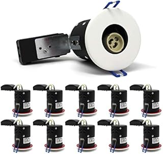 sanlumia 10 X LED Fire Rated Downlight Can GU10 Recessed Ceiling Twist & Lock Interchangeable Downlight IP20 White
