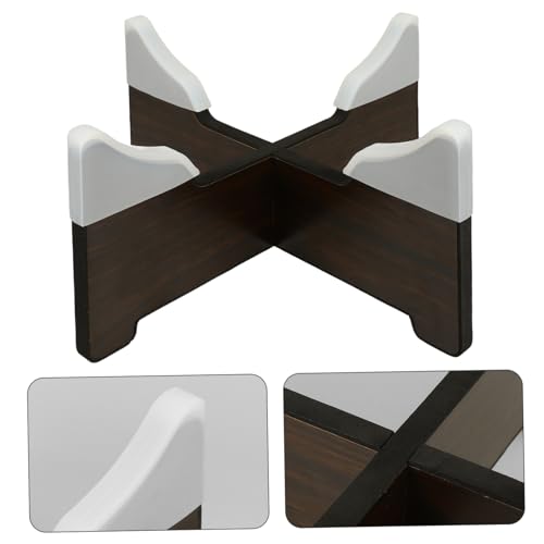 Support de Tambour Handpan en Bois Évite les Rayures Base Silicone et Structure Stable Sol