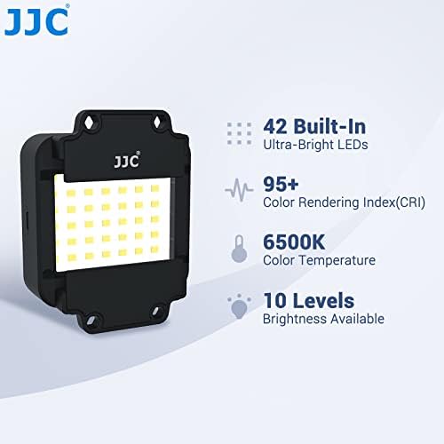 JJC Slide & Film Remake,With 1 x 35mm Slide Mount Holder, 1 Strip Film Holder and LED Light, 10 Levels 6500K LED Light Set for Negative Copying, Using Camera Restore Film to Digital Photos Film Viewer
