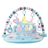 ★ 5 abnehmbare Aktivitätsspielzeuge mit einem Kick- und Spielklavier – ein Babybär, ein weiches Herz, eine süße Eule, ein kleiner Stern und ein lustiger Halbmond sind abnehmbar für taktile und Greiferlebnisse, um Feinmotorik zu entwickeln. Diese 0 bis 36 Monate Babyspielzeuge sind so konzipiert, dass das Baby unterhält und unterhalten wird.