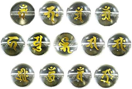 十三仏 水晶（金字）梵字玉セット 12mm 天然石 パワーストーン