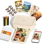 HPRT CP4100 4x6 Photo Printer, Full-Color Thermal Dye Sublimation Wi-Fi Printing with 20 Sheets & 1 Ribbon, Portable Instant Picture Printer for iPhone/Android, Home Use, Gift, AR Video, Fun App