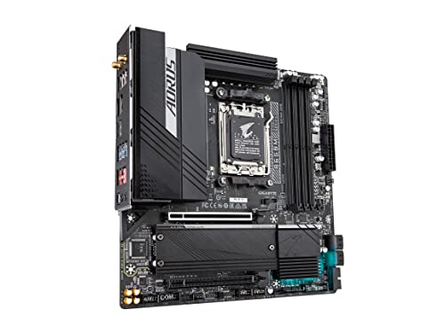 GIGABYTE B650M AORUS Elite AX AMD AM5 mATX Motherboard, Support Ryzen 9000/8000/7000 Series, DDR5, 12+2+2 Power Phase, PCIe 5.0 M.2, USB-C 3.2 Gen 2, WIFI6E, 2.5GbE, EZ-Latch, Q-Flash, RGB Fusion by GIGABYTE - Used condition - Image 3