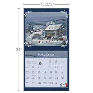 LANG Lang Folk Art™ 2025 Wall Calendar (25991001922) LANG Lang Folk Art 2025 Wall Calendar 25991001922
