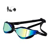 Focevi Schwimmbrille für Herren/Damen Anti-Beschlag Blendschutz UV-beständig Testsieger/Erwachsene/Jugendliche/Männer,Profi Schwimmbrillen Brille
