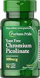Puritan's Pride Chromium Picolinate 800 mcg Yeast Free-90 Tablets