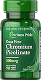 Puritan's Pride Chromium Picolinate 800 mcg Yeast Free-90 Tablets