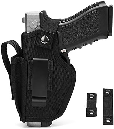 Vdones Gun Holster for Men Concealed Carry Glock Airsoft Pistol Women 9mm Holsters for Pistols with Mag Pouch Fit for Left Right Hand Adjustable Size