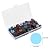 Aunifun Flat Glass Mosaic Tiles, 200 PCS Stained Transparent Glass Mosaic, Round Flat Gems for Home Decoration DIY Crafts