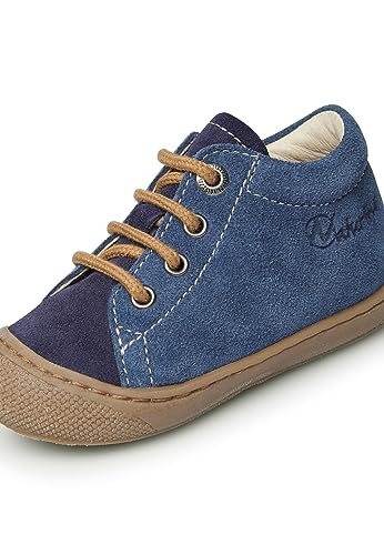 Naturino Cocoon-Chaussures Premiers Pas en Cuir, Bleu foncé 29