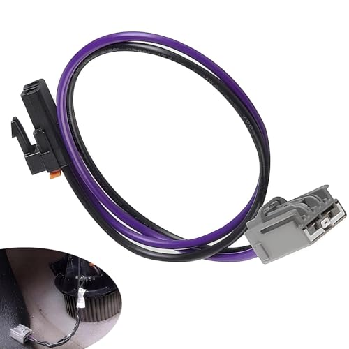 Image of Eratus Blower Motor Wiring Harness, Heater Connection Harness, Plug and Play Waterproof Cable Adapter, Compatible with Chevrolet Cadillac 22957044 15-75221157522115 75221 15887352 (Purple)