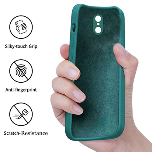 Image of A rtistque Liquid Silicone Back Cover Case for Redmi Note 4X Matte Shockproof TPU Soft Flexible with Camera Protection - Green