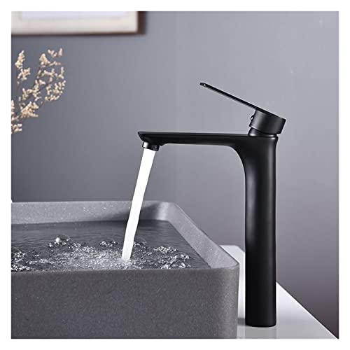 Mitigeur de lavabo à bec long chrome pour stopper les éclaboussures d'évier - 5