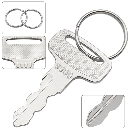 AYWFEY 4-pak kluczy zapłonowych do wózka golfowego, zapasowy klucz zapłonowy kompatybilny z numerem części JU2-H2511-00/8000, z 2 breloczkami