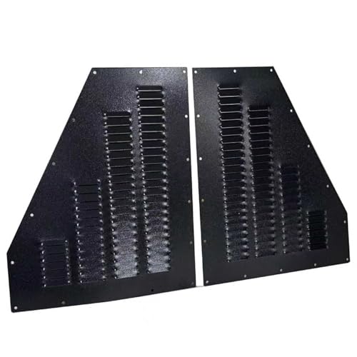 Srehloe A Pair of Aluminum Hood Louver Vent Panel Cooling Kit Replacement for Jeep Cherokee XJ 1984-2001 Replacement for Comanche 1986-1992 Left Right Black