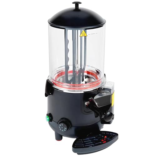 Chocolatera eléctrica profesional de 10 litros para hostelería. Dispensador de chocolate caliente industrial al baño maría, para cafetería, churrería, panadería y pastelería.