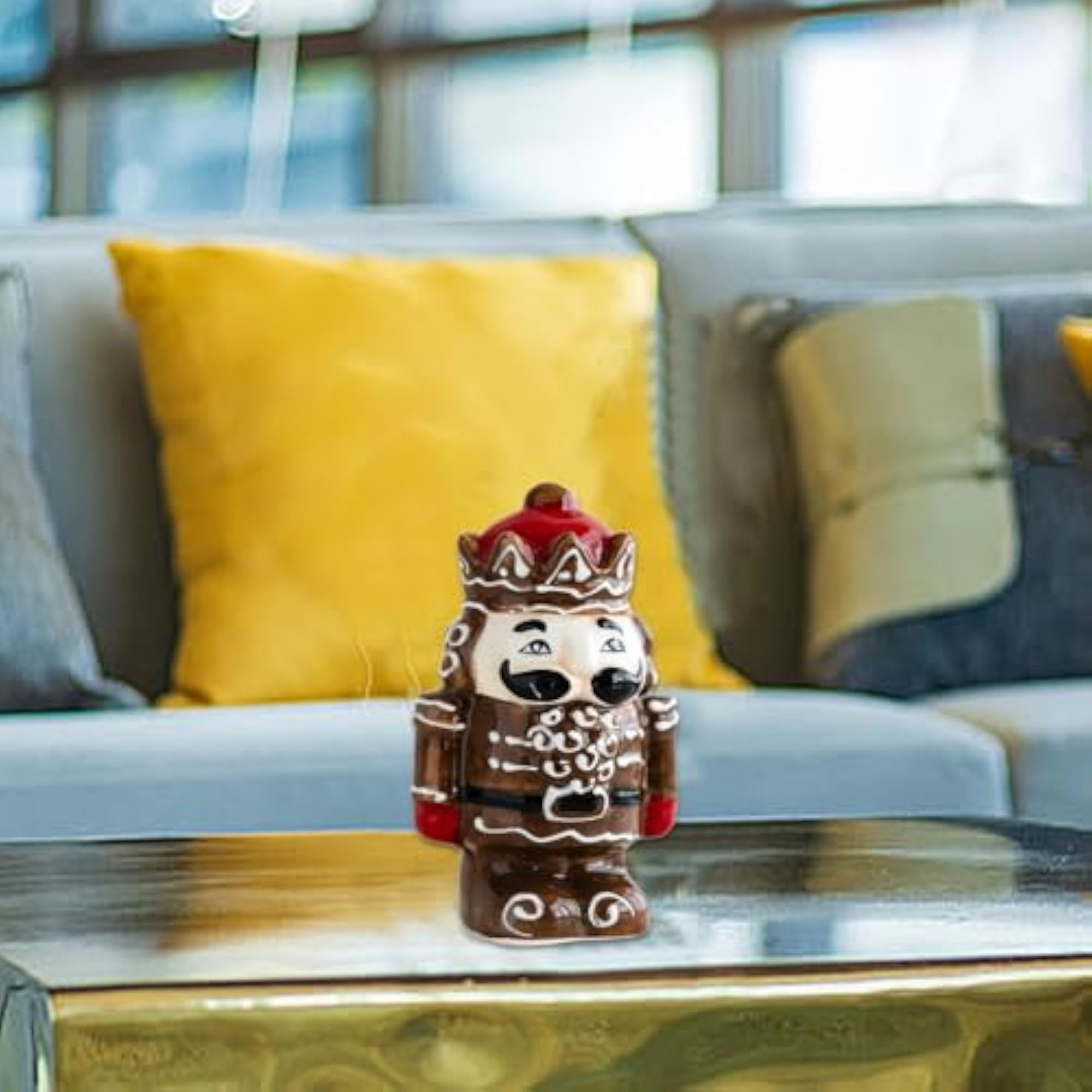 Nutcracker Statue Ceramic Festive Home Decor Creative Salt and Pepper Shaker