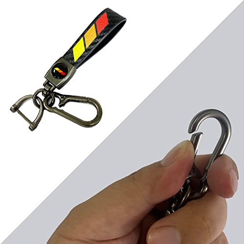 Ajlotmo Leather Key Chain Suit For Toyota Car Key Fob Key Chain Keychain Compatible With Toyota Camry Highlander Corolla Sequoia Tundra Tacoma 4Runner Trucks (Black) #TOP1