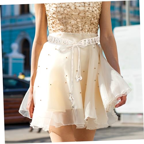 VALICLUD Women Shell Waist Belt Natural Woven Bohemian Style Dress Accessory for Teen and Women Chic Decorative Waistband for Dresses Skirts Jeans and Casual Wear3