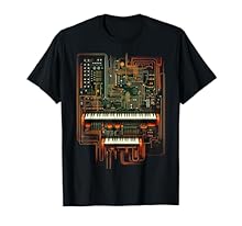 Electronic Music Synthesizer design. Are you a music producer or musician and like analogue modular synthesizers with keyboard? Whether in the studio or at the festival and concerts, you are old school on the go. Lightweight, Classic fit, Double-need...