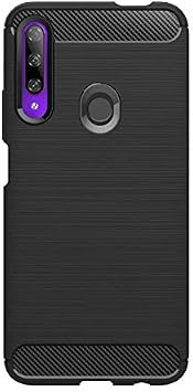 Microcase Huawei Honor 9X - Honor 9X Pro Global Brushed Carbon Fiber Silikon K l f - Siyah