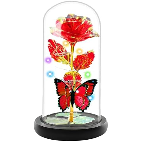 Crayfomo Forever Rose with LED Light Cover