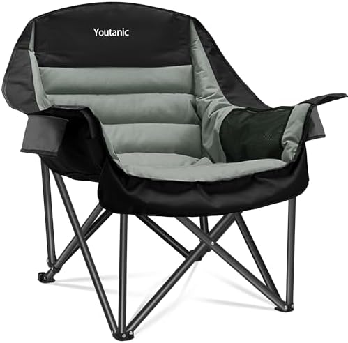 Youtanic Oversized Camping Chair, Portable Folding Camping Chairs...