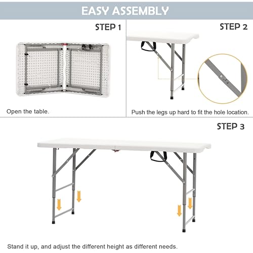 Livzing 4 Ft Foldable Picnic Table - Image 5
