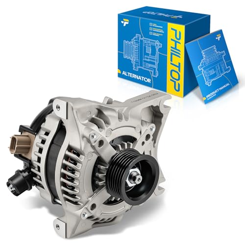 Image of PHILTOP 135A Alternator for Ford F-150 2010 | Groove Pulley,11204, 9L3Z10346B, 1042105960, 9L3T10300BB, 90295750, 12909, 2100594, 2101093, AL7780X