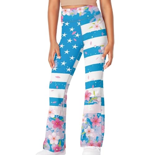 YEXIATODO Kids Bell Bottoms Girls Flare Leggings Flare Yoga Pants Athletic Pants3