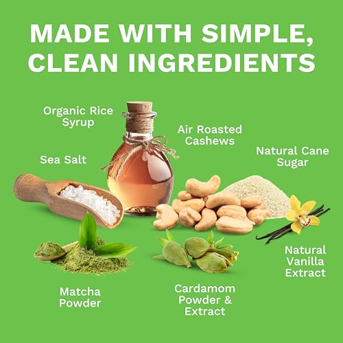 Image of Sweet Matcha Cashews with Skin by Karma Nuts, Whole, Sweet, Roasted, Vegan, Gluten Free, Low Net Carb, Natural, Everyday Nut Snack, 1.5 Ounce (12 Snack Packs)